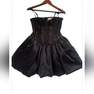 House of CB Black Lace Corset Mini Dress
